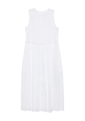 Jil Sander pleated cotton dress - White