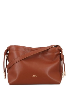 A.P.C. drawstring tote bag - Brown