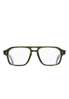 Cutler & Gross pilot-frame glasses - Green