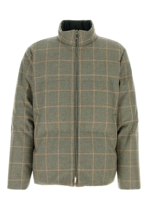Thom Browne houndstooth down jacket - Green