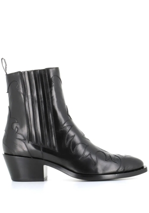 Sartore embossed-detail cowboy boots - Black