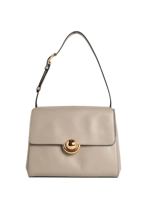 Furla punched logo shoulder bag - Neutrals