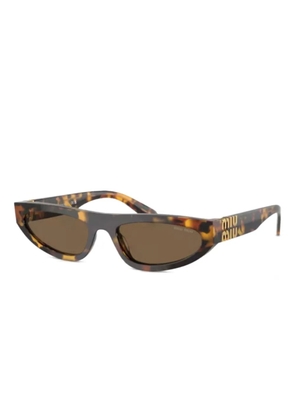 Miu Miu Eyewear tortoiseshell-effect sunglasses - Brown