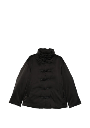 Róhe satin-effect puffer jacket - Black