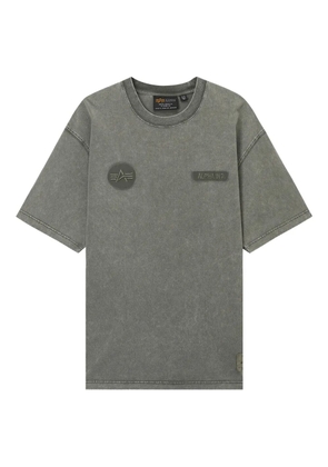 Alpha Industries logo-patch cotton T-shirt - Green