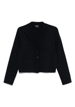 A.P.C. V-neck cardigan - Blue