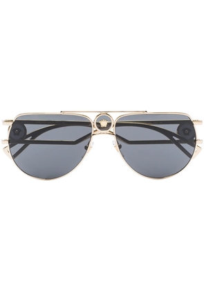 Versace Eyewear Medusa pilot-frame sunglasses - Gold