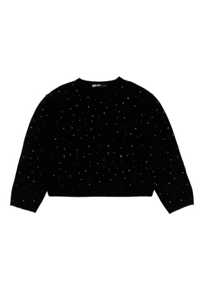 Bimba y Lola embellished balloon-sleeve sweater - Black