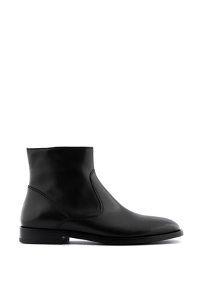 Buttero Floyd zip leather boots - Black