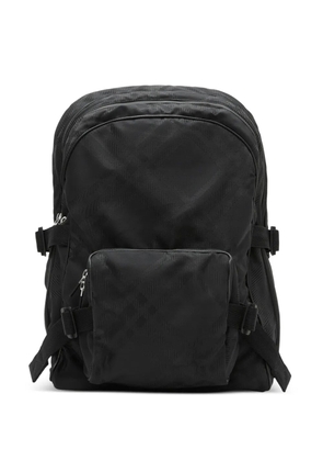 Burberry check-print jacquard backpack - Black