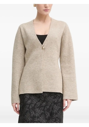 Bruuns Bazaar single-button V-neck cardigan - Neutrals