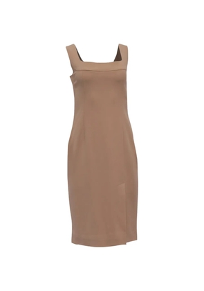 Dolce & Gabbana Pre-Owned square-neck sleeveless midi dress - Neutrals