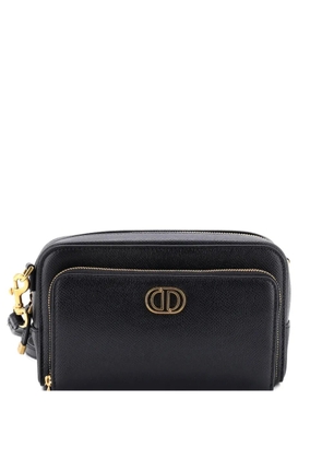 Christian Dior Pre-Owned Caro Double Pouch Leather crossbody bag - Black