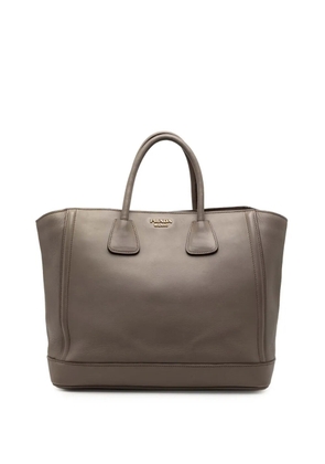 Prada Pre-Owned 2000-2025 Large City Calf Double Handle Shopping tote bag - Grey