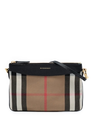 Burberry Pre-Owned 2000-2017 Mega Check Canvas Derby Peyton crossbody bag - Brown