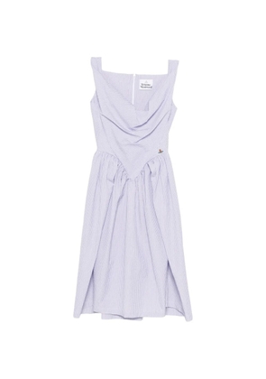 Vivienne Westwood Sunday striped-pattern mini dress - White