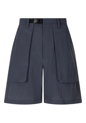 TOMBOY grid-pattern cargo shorts - Grey