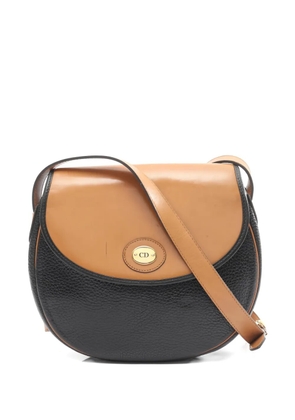 Christian Dior Pre-Owned 2000s CD-logo leather shoulder bag - Black