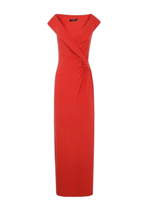 Lauren Ralph Lauren knot-detail maxi dress - Red