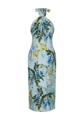 Cara Cara Perla floral-print halterneck dress - Blue