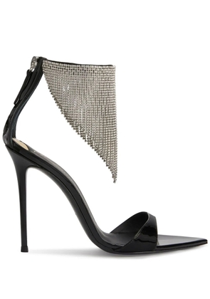 Giuseppe Zanotti Intriigo Crystal 105mm sandals - Black