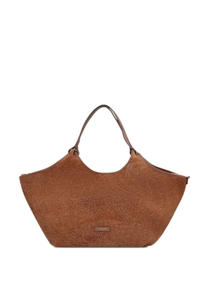 GIANNI CHIARINI suede tote bag - Brown