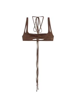 Blumarine cut-out bikini top - Brown
