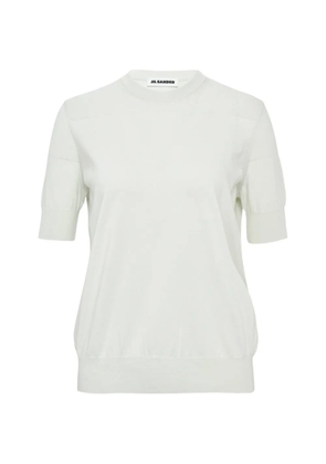 Jil Sander superfine cotton knitted T-shirt - Blue