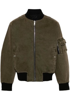 Givenchy logo-print reversible bomber jacket - Brown