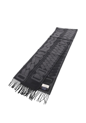 Hermès Pre-Owned 2020s Click C Noué fringed scarf - Black