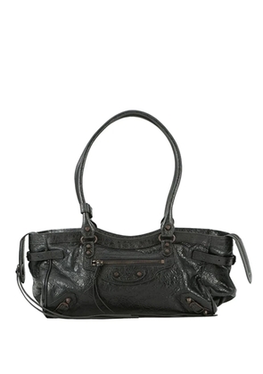 Balenciaga Pre-Owned 2018-2025 Lambskin Le City East West shoulder bag - Black