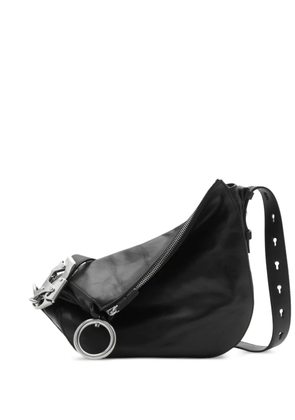 Burberry small Knight leather shoulder bag - Black