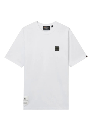 Alpha Industries logo-patch cotton T-shirt - White