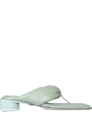 Miista 30mm knotted heeled sandals - Green