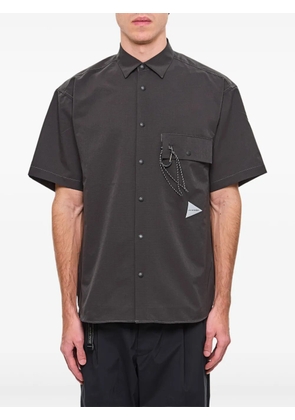 and Wander short-sleeve utility shirt - Grey