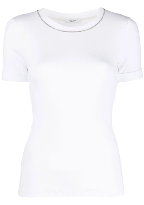Peserico stretch-jersey micro-rib T-shirt - White