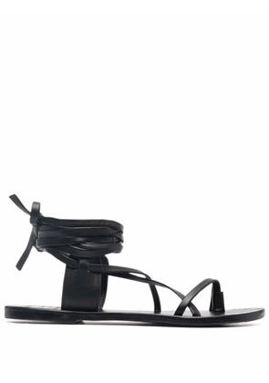 Manebi St. Tropez leather sandals - Black