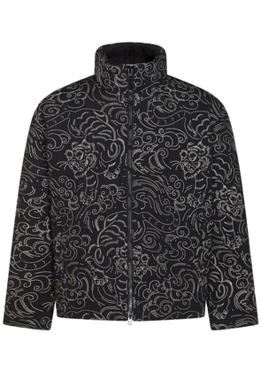 Kenzo floral-print padded jacket - Black