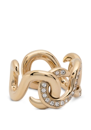 Swarovski open round-cut ring - Gold