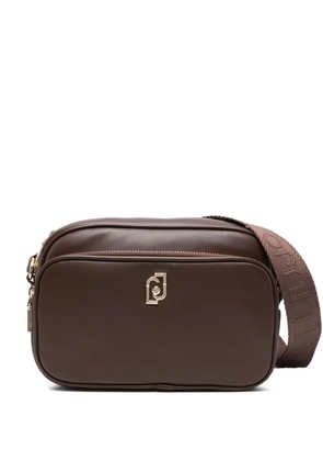 LIU JO small logo-plaque zip-fastening cross-body bag - Brown