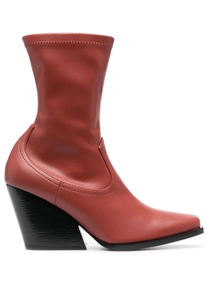 Stella McCartney Western ankle boots - Red