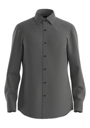BOSS long-sleeves patterned shirt - Black