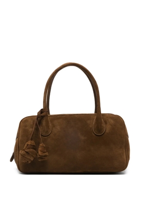 Magda Butrym Brigitte tassel suede tote bag - Brown