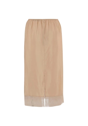 Carven lace-trim skirt - Neutrals
