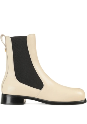 Sergio Rossi 25mm Avenue Chelsea leather boots - Neutrals