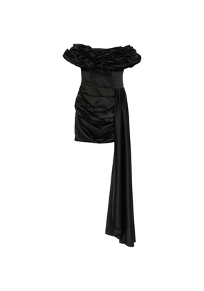 MITILIANE COUTURE ruffled train dress - Black