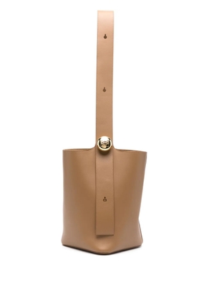 LOEWE medium Pebble leather bag - Brown