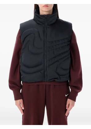 Nike embossed padded gilet - Black