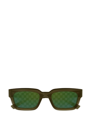 Gucci Eyewear monogram square-frame sunglasses - Green