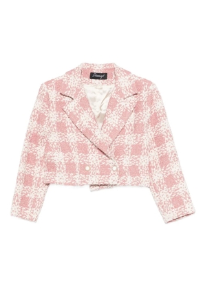 Benjamin Benmoyal double-breasted checked jacket - Pink